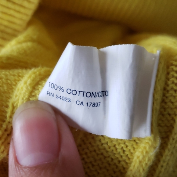 Gap Yellow Knit Boat neck Sweater - Picture 6 of 8